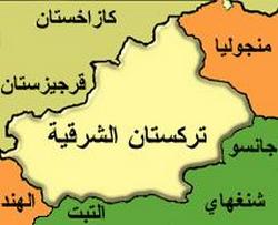 خريطة تركستان الشرقية